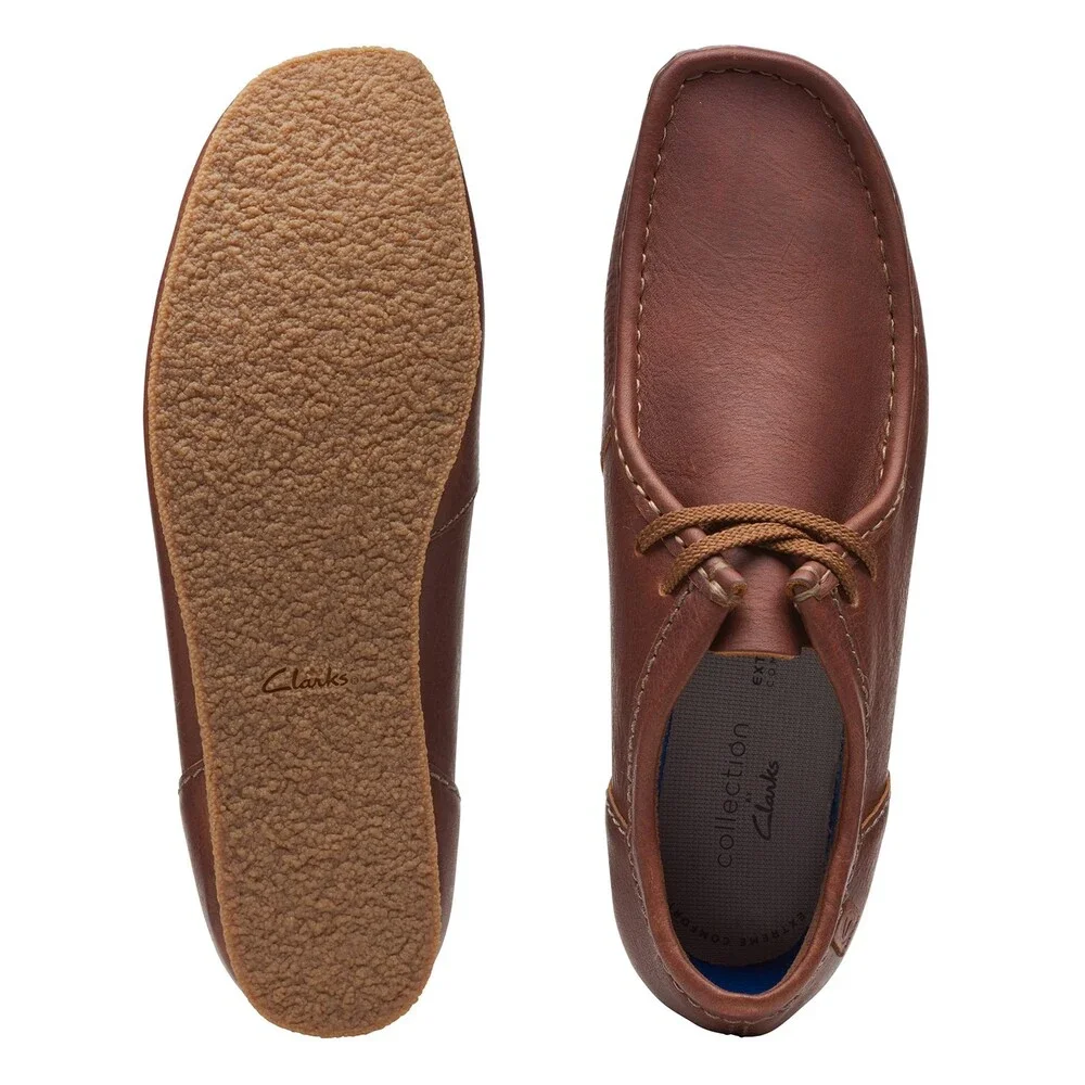 Clarks Shacre Ii Run 26159431 Men's Tan Tumble Leather Moccasin Shoes MEW2325